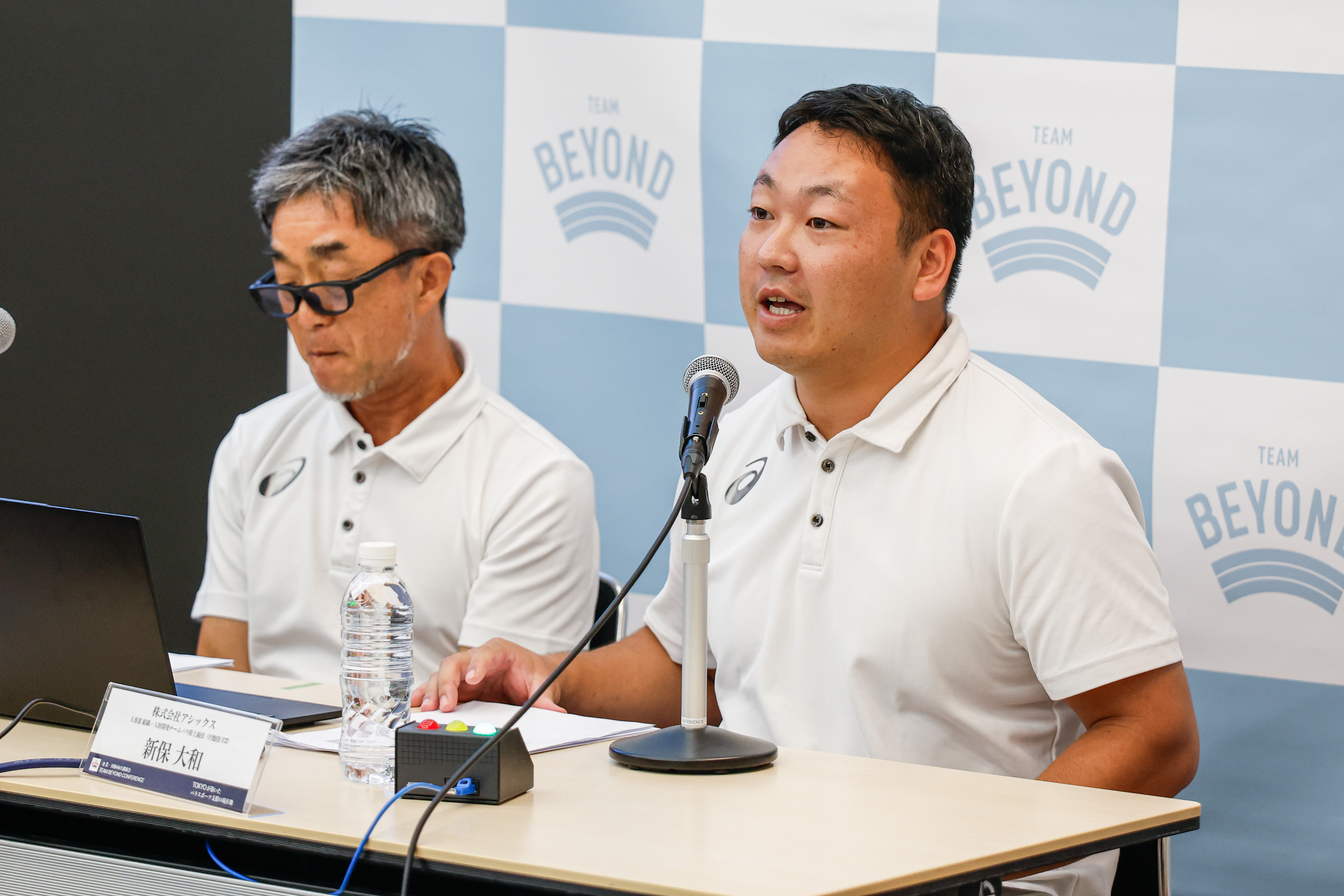 株式会社アシックス 大谷氏と新保選手