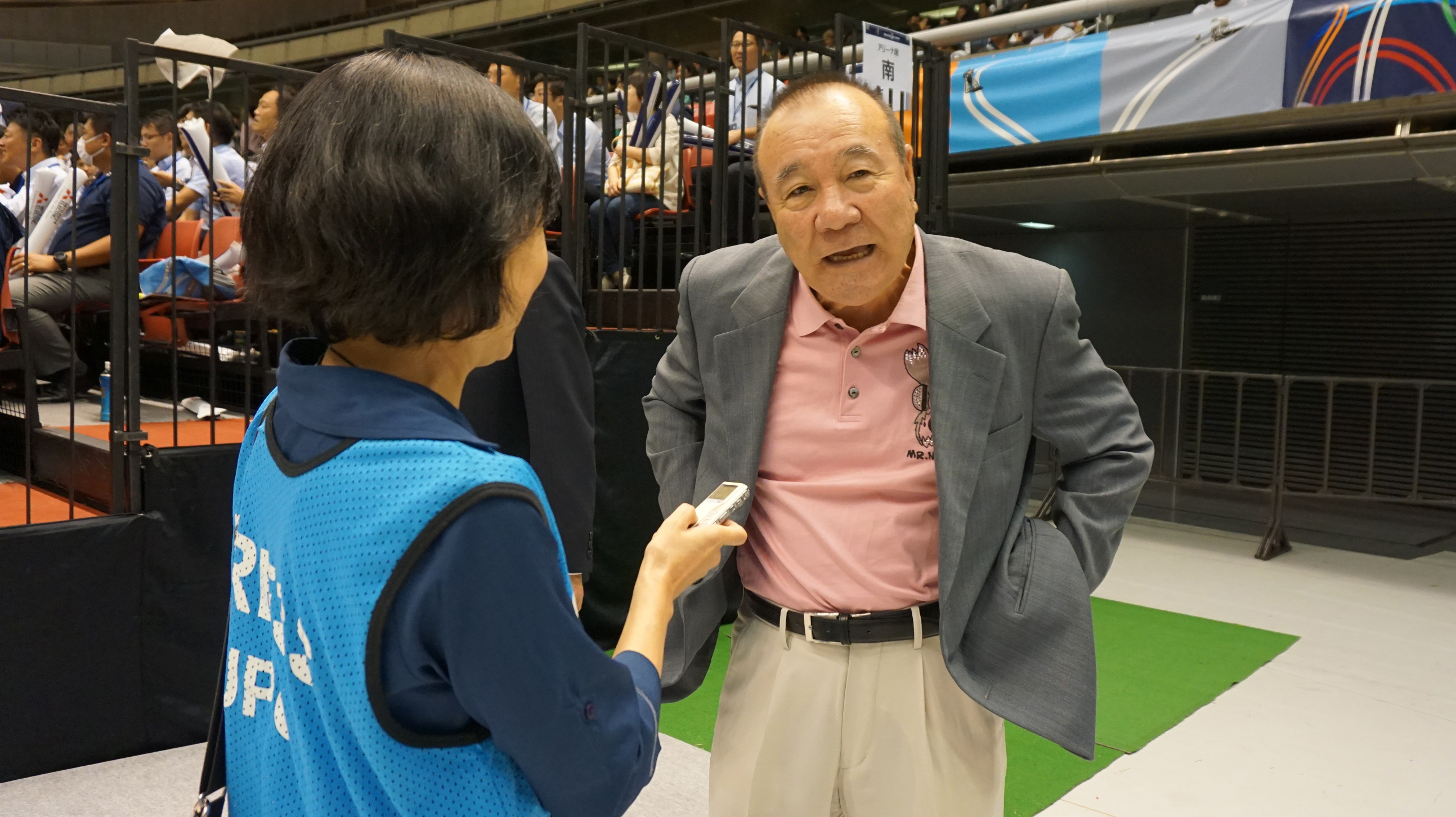 日本プロ野球名球会の山本理事長と柴田副理事長が 車いすバスケを体験＆観戦！　