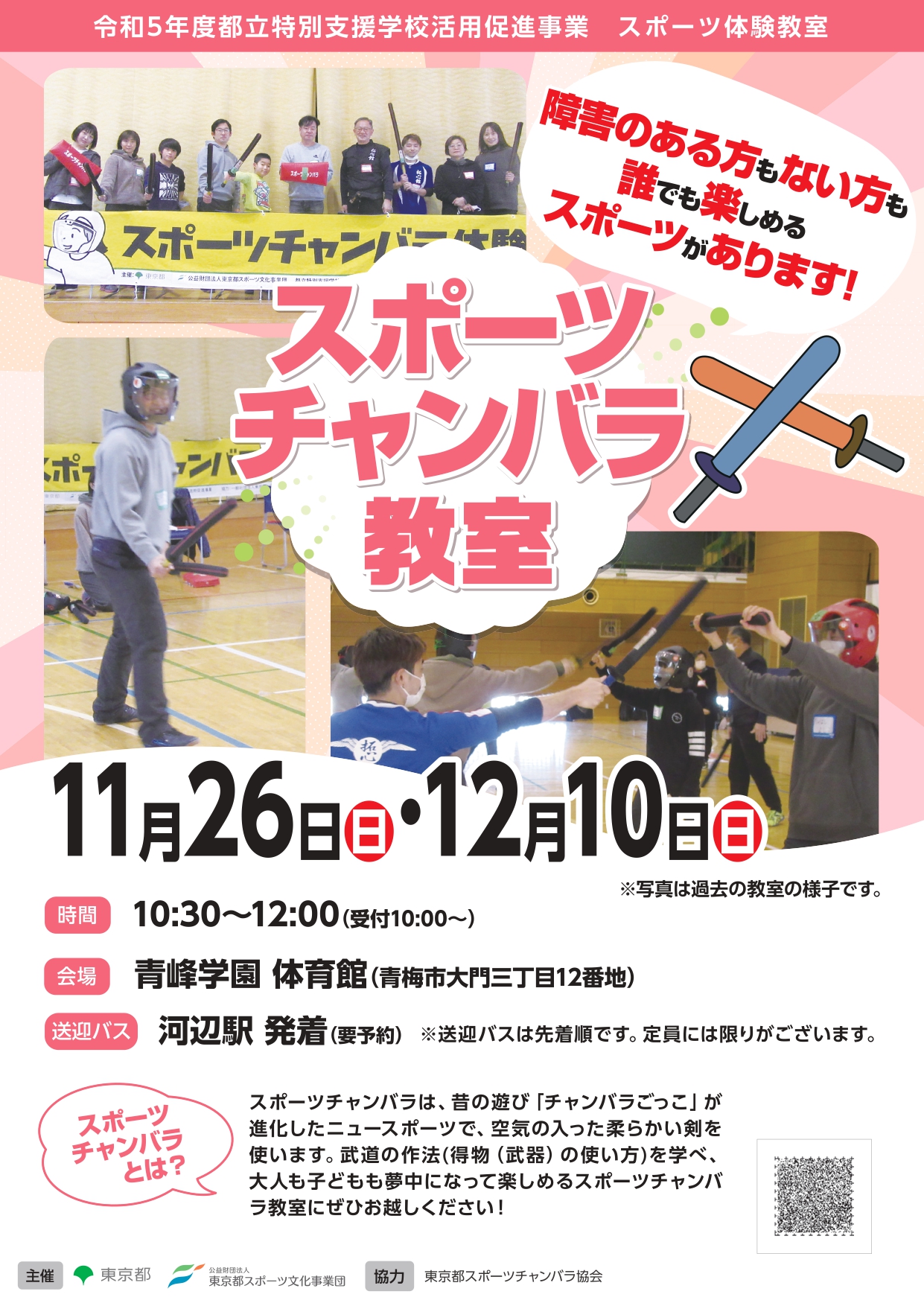 スポーツチャンバラ教室（青峰）