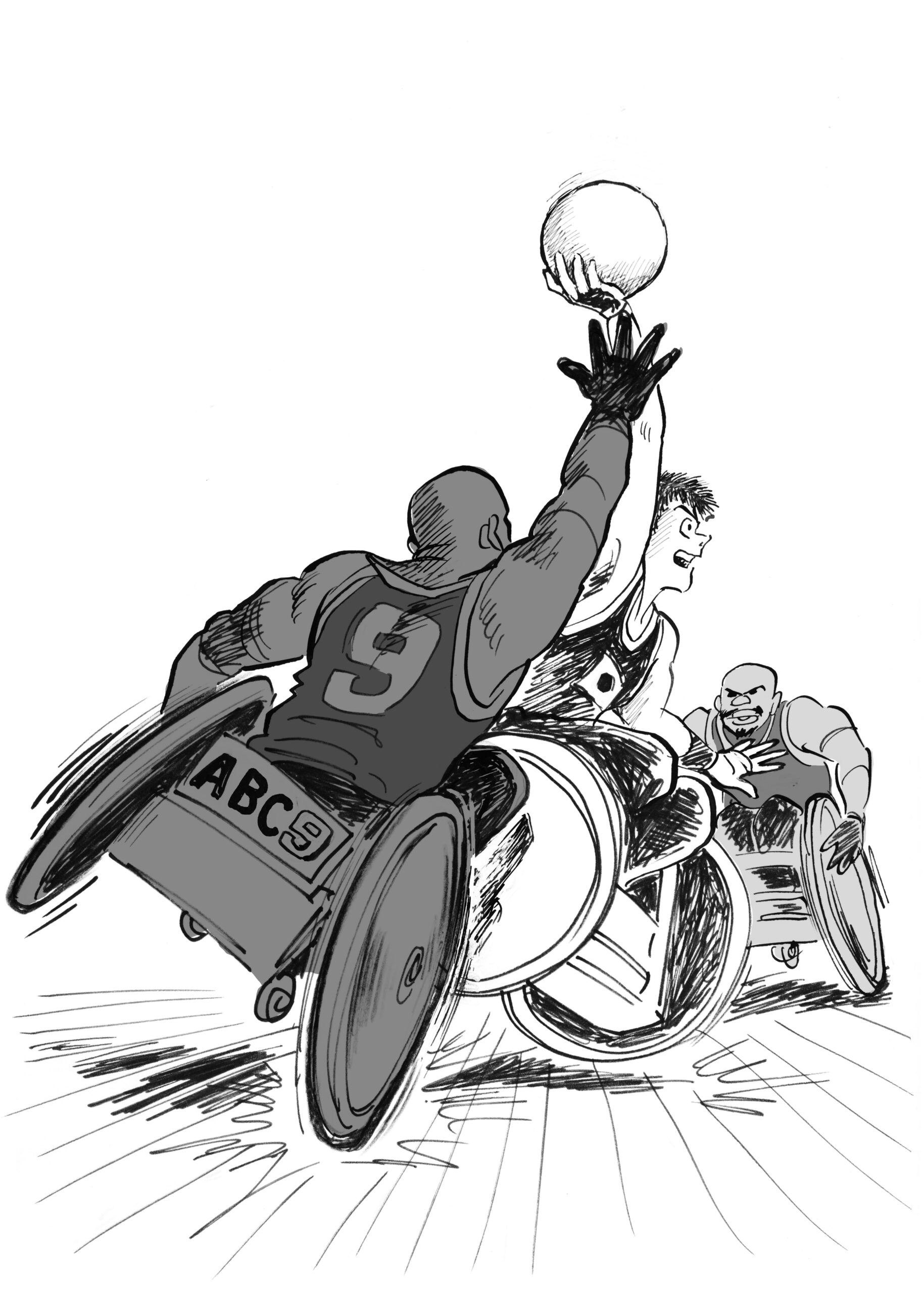 車いすラグビー／ちばてつや