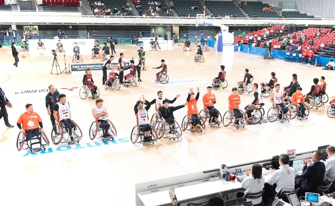 クラブチーム日本一を目指す戦いを観戦「天皇杯 第50回記念日本車いすバスケットボール選手権大会」観戦会レポート