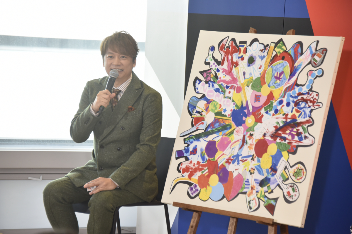 “応援のチカラ” プロジェクト開始後集まったメッセージと完成したアートを選手へ贈呈!