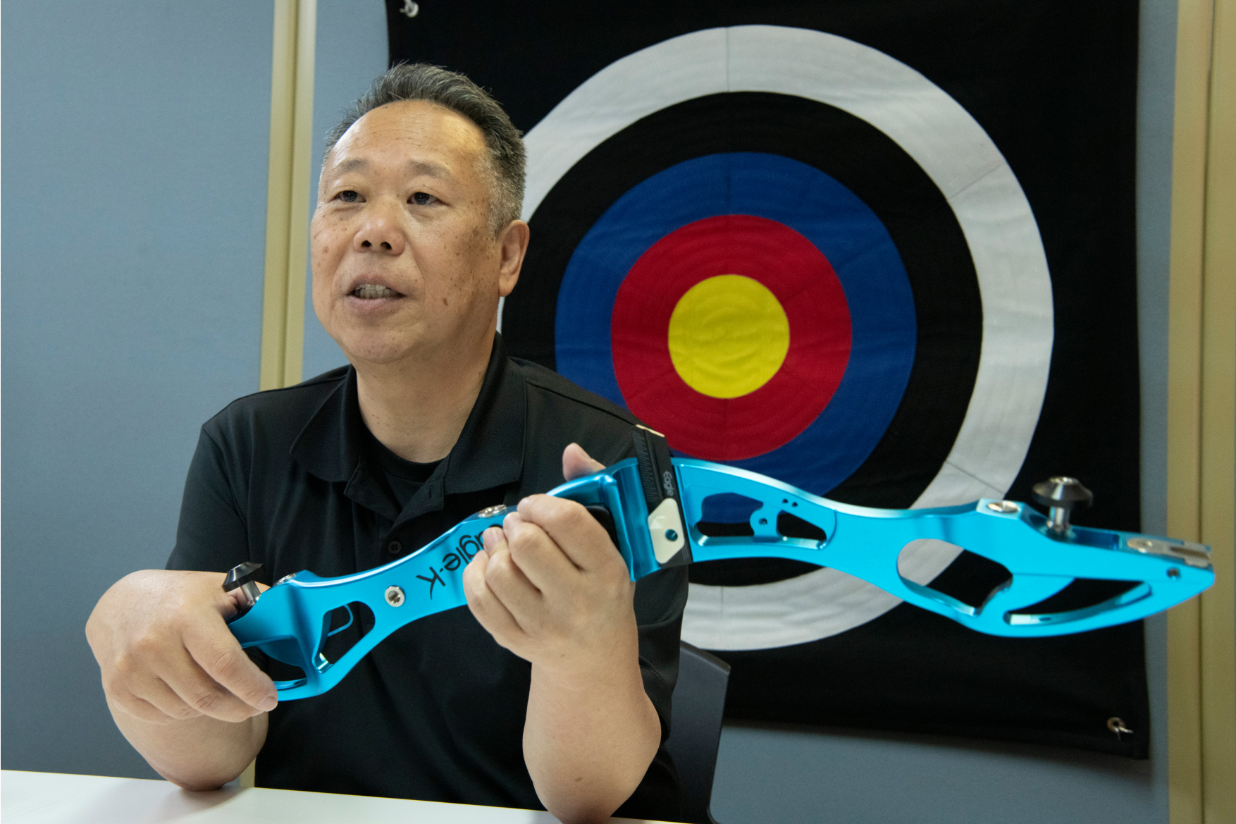 ENJOY ARCHERYを体験する様子